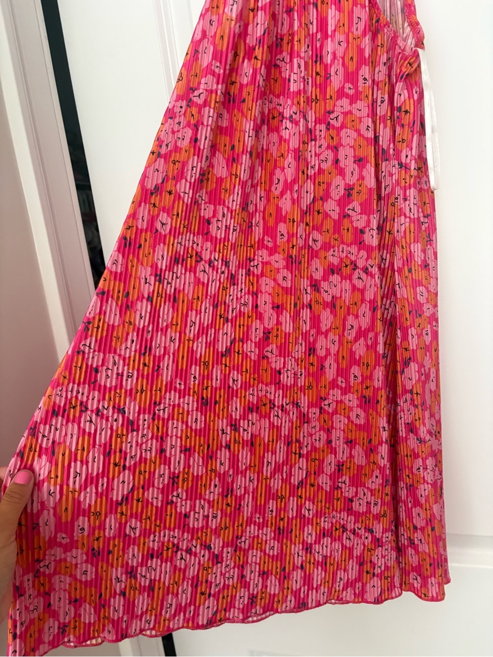 Petal & Pup Pink Floral Halter Mini Dress - Picture 2 of 4